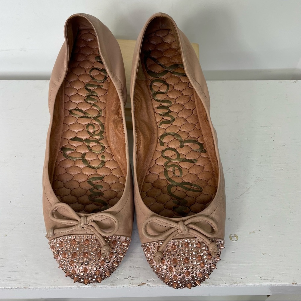 Sam Edelman Women's Beige Ballet Flats